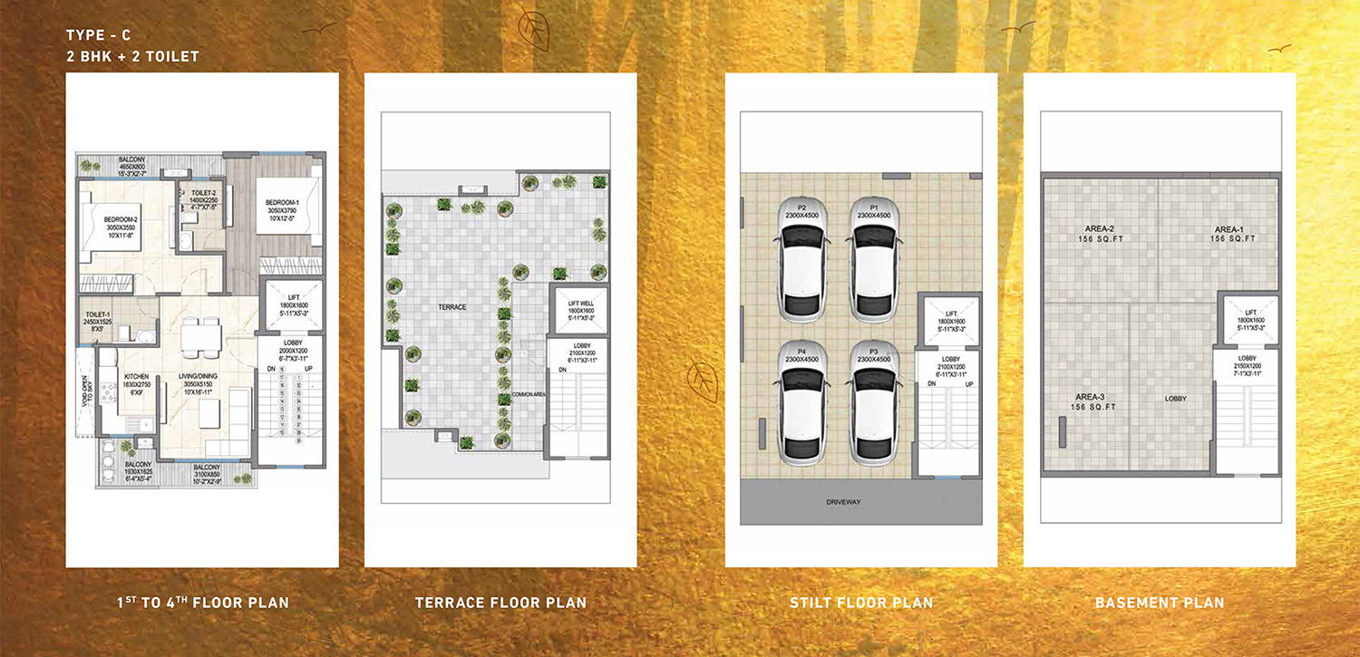 2 BHK Floor Plan