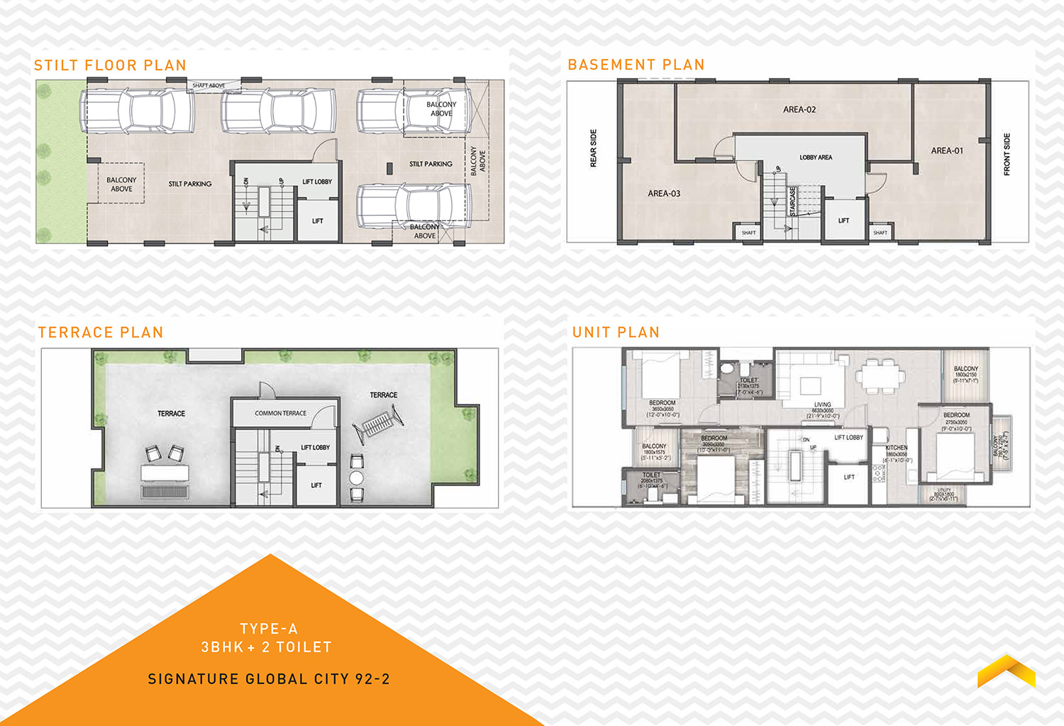 2 BHK Floor Plan