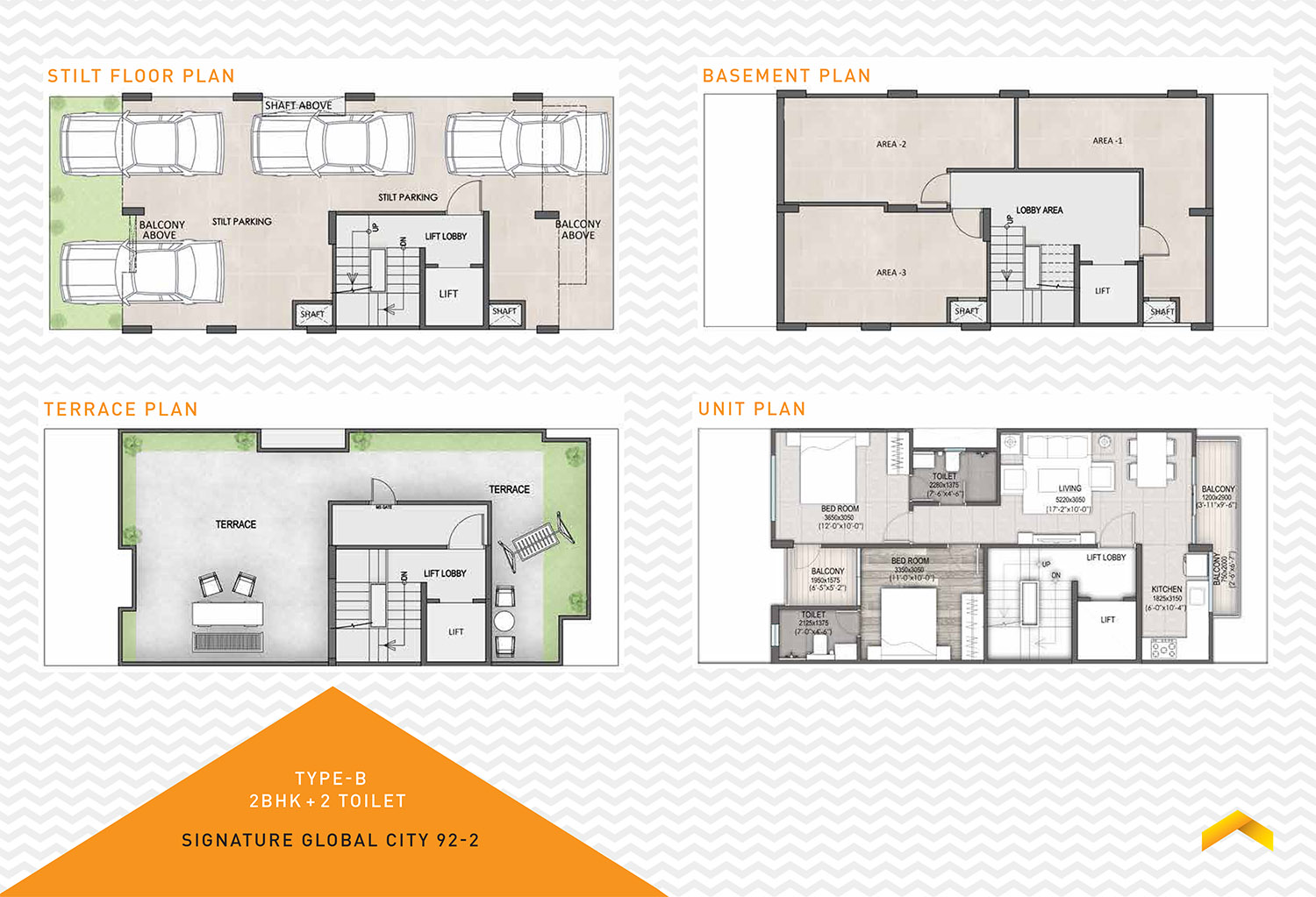 3 BHK Floor Plan