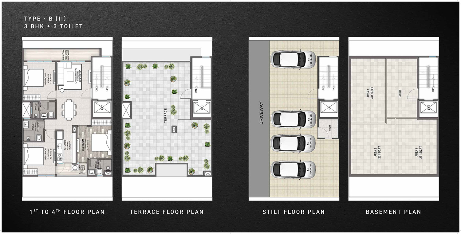 3 BHK Floor Plan